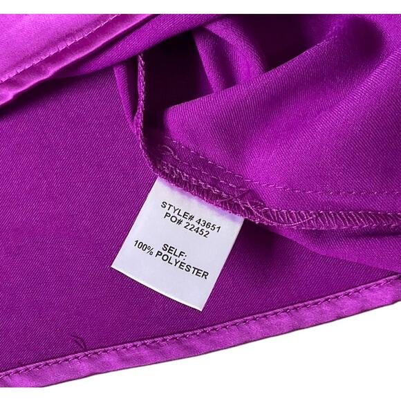 Boho 72 Boutique Purple Satin Spaghetti Strap Tank Top Women Size Small | 10H-4 - Picture 4 of 7